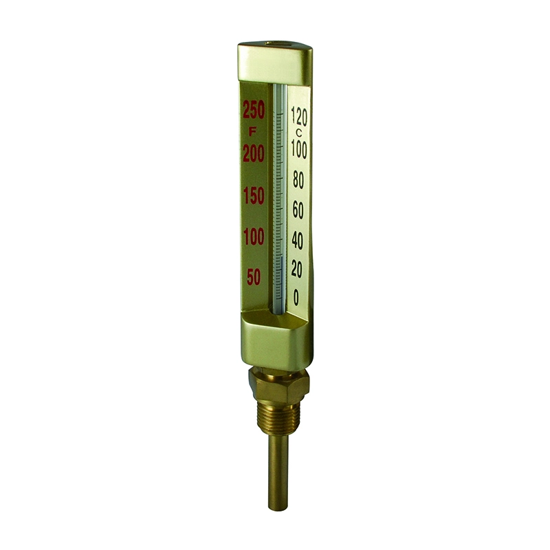 V Shape Glass Thermometer